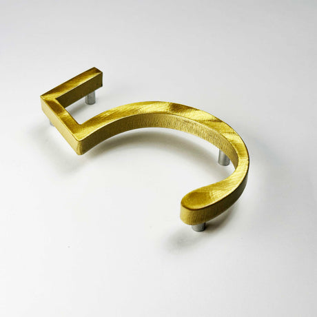 Random Arc Brushed Brass Sign Letters & Numbers