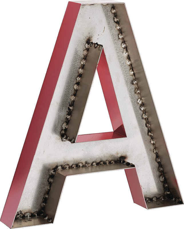 Brushed Aluminum Channel Letters & Numbers