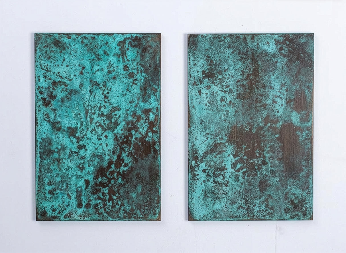 Turquoise Patina Bronze Sign Letters & Numbers