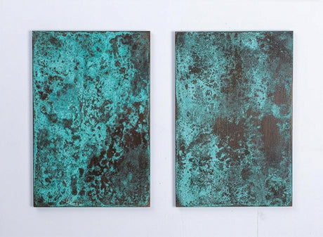 Turquoise Patina Bronze Sign Letters & Numbers