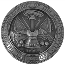 Solid cast division 10 BAA & BABA certified architectural sculpted aluminum  US Army seal