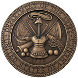 3D Sculpted Bronze US Department of the Army Seal