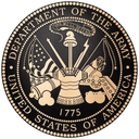 Solid cast division 10 BAA & BABA certified architectural bronze US Army seal.