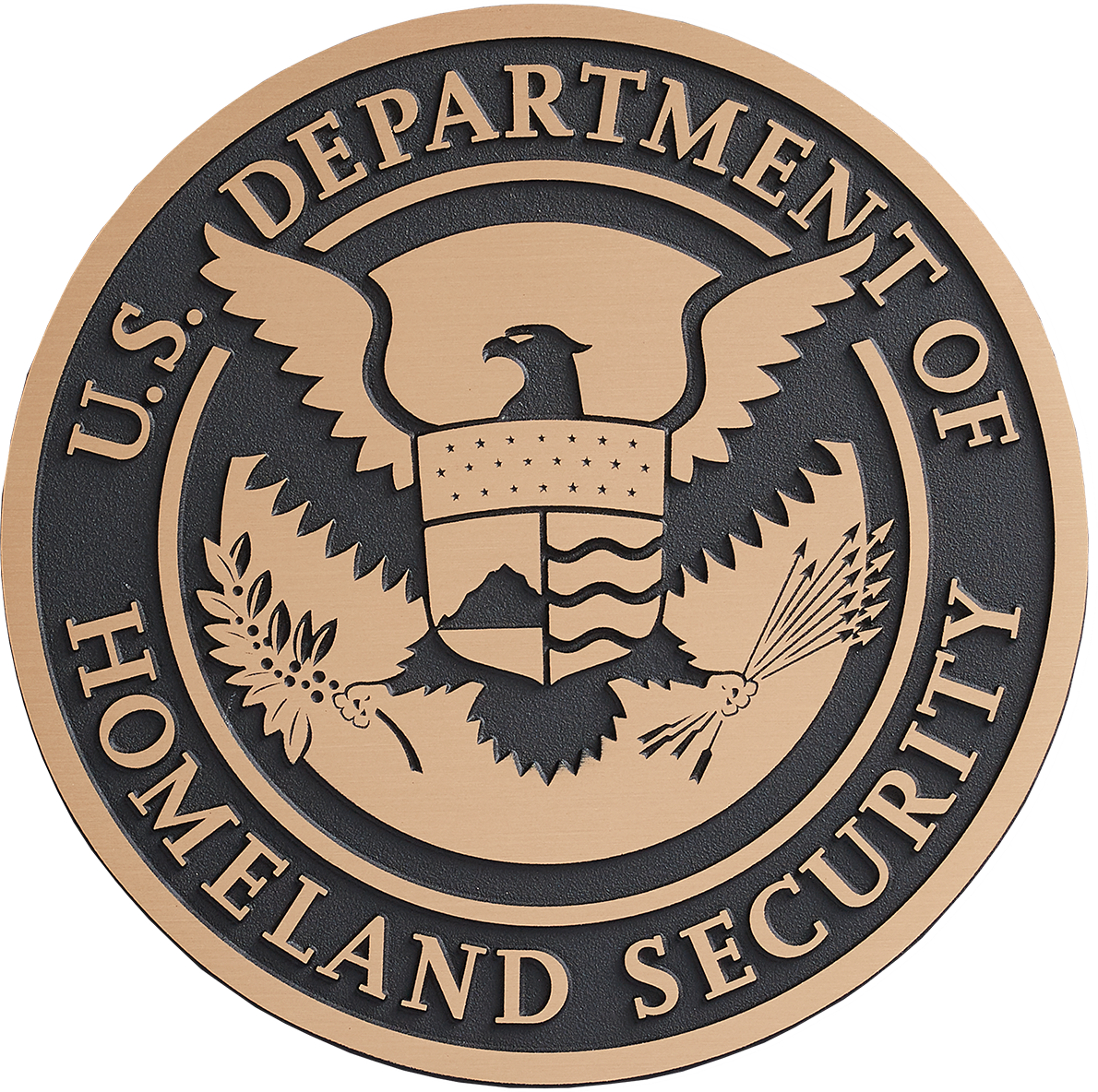 US Military Bronze Seal (Flat Relief)