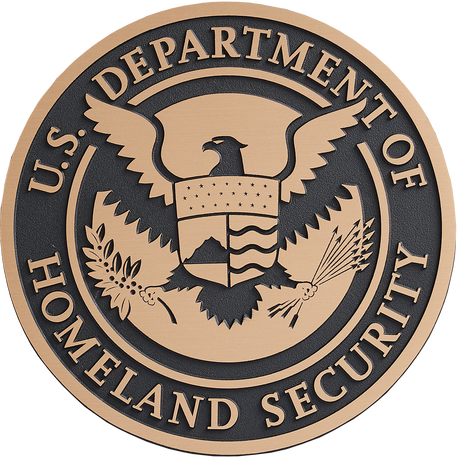 US Military Bronze Seal (Flat Relief)