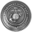 Solid cast division 10 BAA & BABA certified architectural sculpted aluminum US Marine Corps seal.