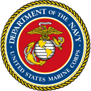 US Marine Corps colored aluminum seal