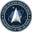 US Space Force colored aluminum seal