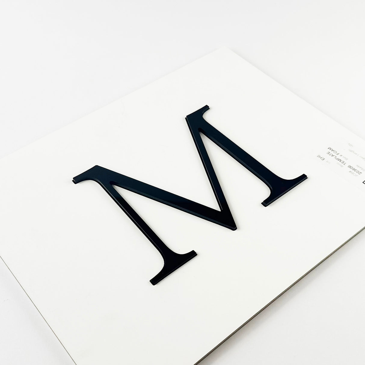 Black Acrylic Sign Letters & Numbers