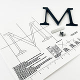 Black Acrylic Sign Letters & Numbers