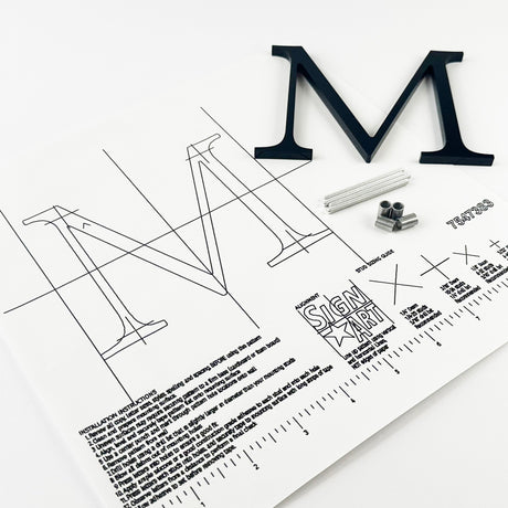 Black Acrylic Sign Letters & Numbers