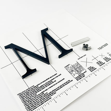 Black Acrylic Sign Letters & Numbers