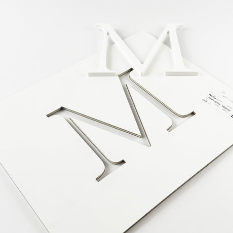 White Acrylic Sign Letters & Numbers
