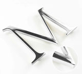 Polished solid aluminum division 10 architectural sign letter with finish closeup