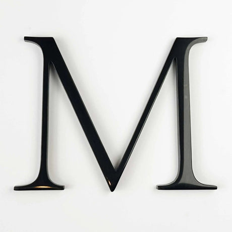 Black Polished & Anodized Aluminum Sign Letters & Numbers Gemini