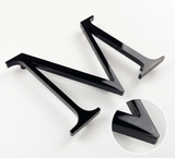 Black Polished & Anodized Aluminum Sign Letters & Numbers