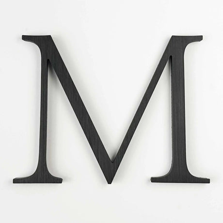 Black Anodized Aluminum Sign Letters & Numbers Gemini