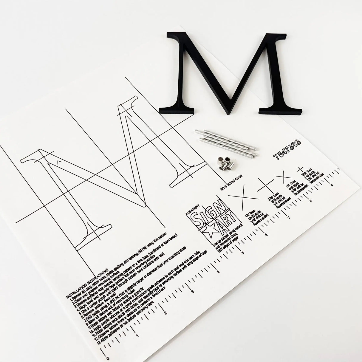 Black Anodized Aluminum Sign Letters & Numbers Gemini