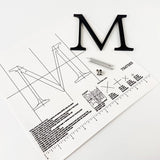 Black Anodized Aluminum Sign Letters & Numbers Gemini