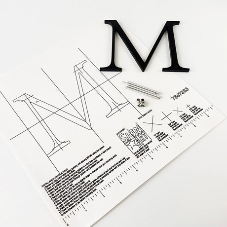 Black Anodized Aluminum Sign Letters & Numbers Gemini