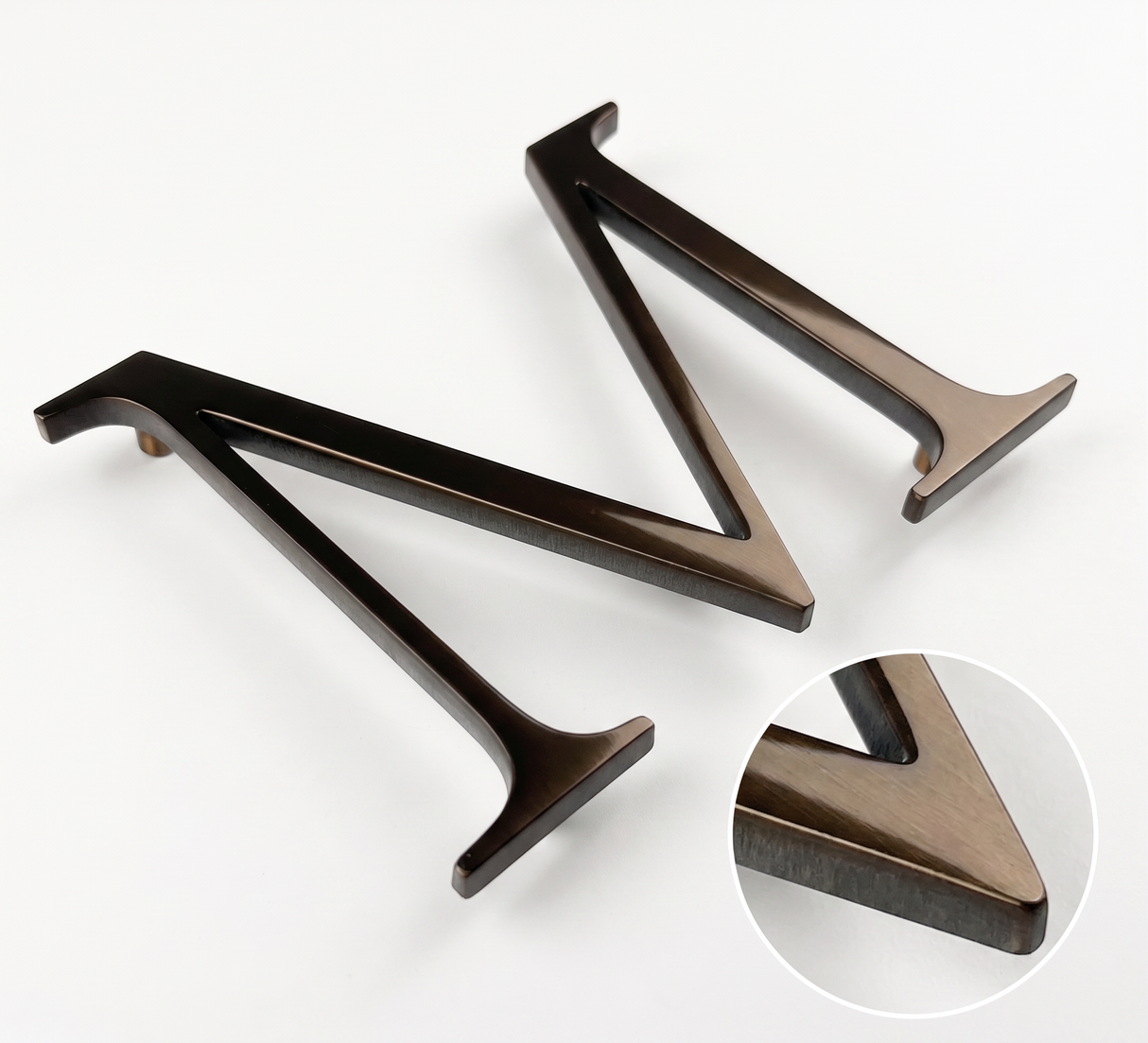 Bronze Polished & Anodized Aluminum Sign Letters & Numbers