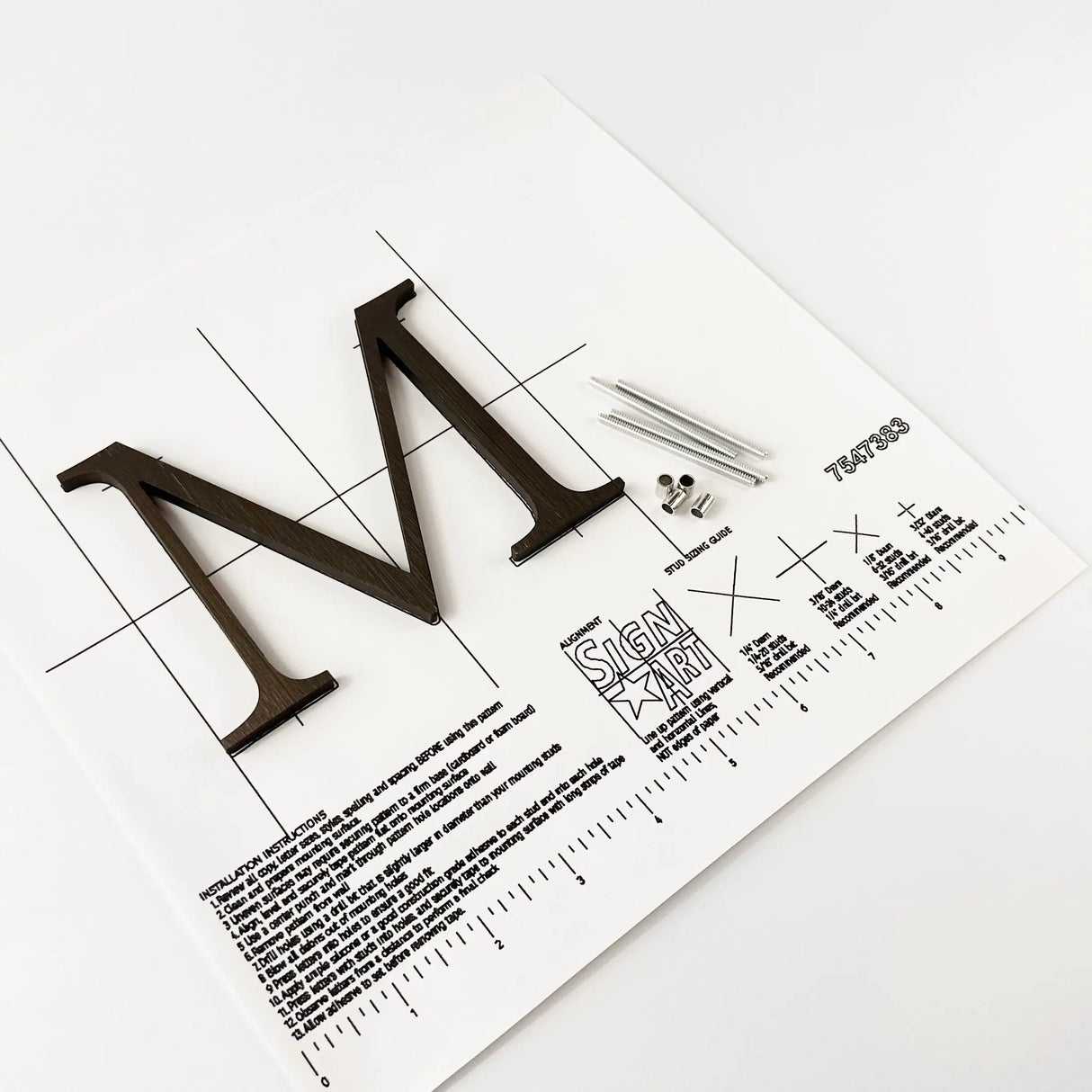 Bronze Anodized Aluminum Sign Letters & Numbers Gemini