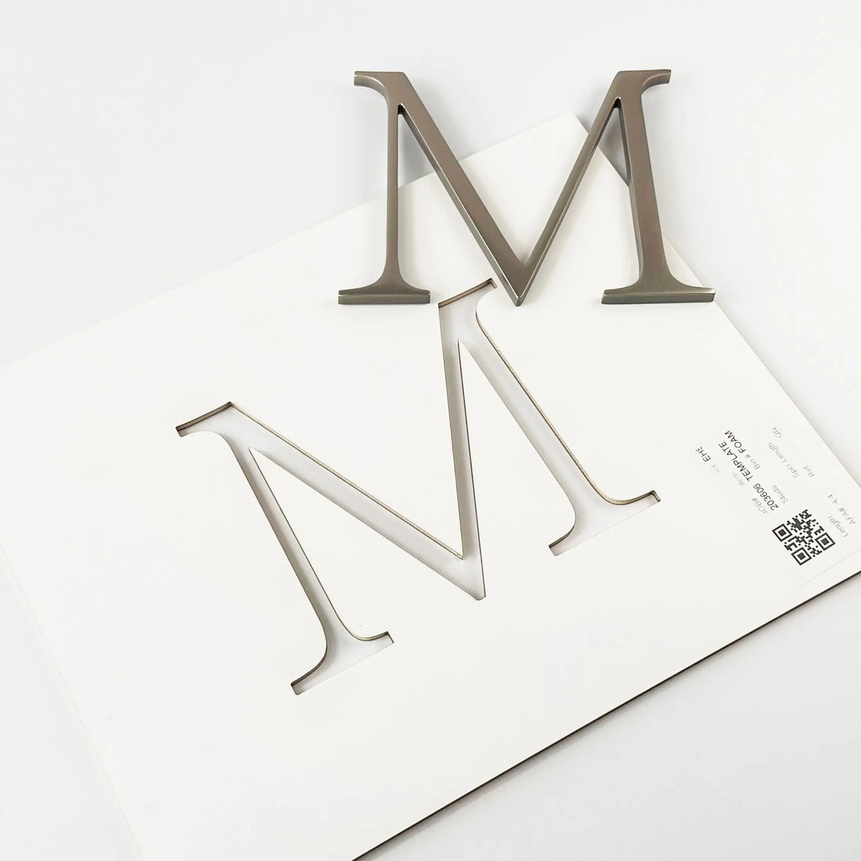 Champagne Polished & Anodized Aluminum Sign Letters & Numbers Gemini