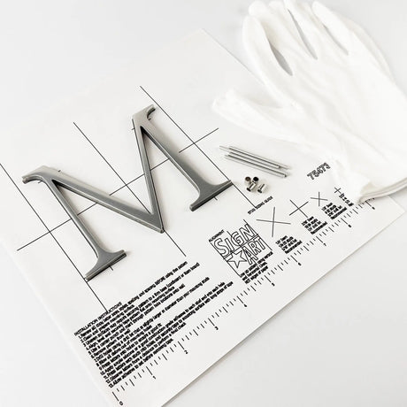 Clear Anodized Aluminum Sign Letters & Numbers Gemini