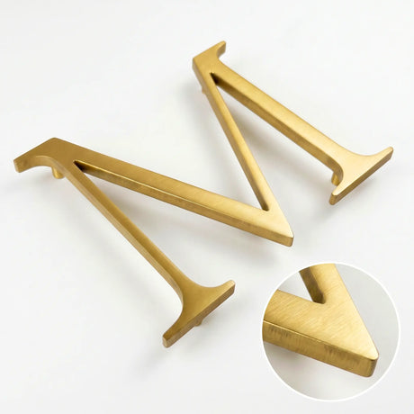 Gold Polished & Anodized Aluminum Sign Letters & Numbers Gemini