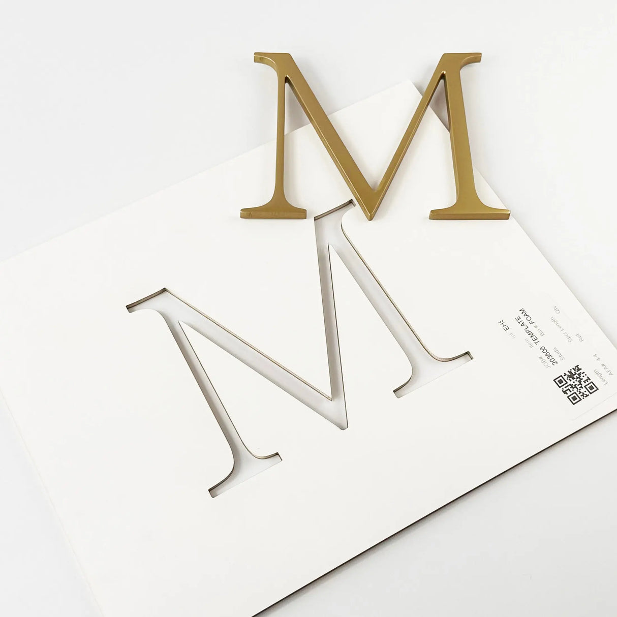 Gold Polished & Anodized Aluminum Sign Letters & Numbers Gemini