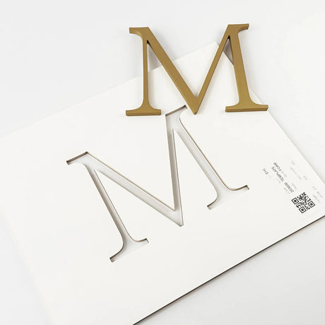 Gold Anodized Aluminum Sign Letters & Numbers Gemini