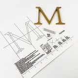 Gold Anodized Aluminum Sign Letters & Numbers Gemini