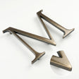 Light Bronze Polished & Anodized Aluminum Sign Letters & Numbers Gemini