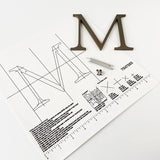 Light Bronze Anodized Aluminum Sign Letters & Numbers Gemini