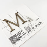 Light Bronze Anodized Aluminum Sign Letters & Numbers Gemini