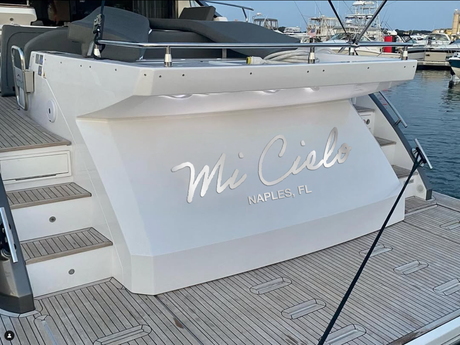 boat sign in polished marine grade stainless seal