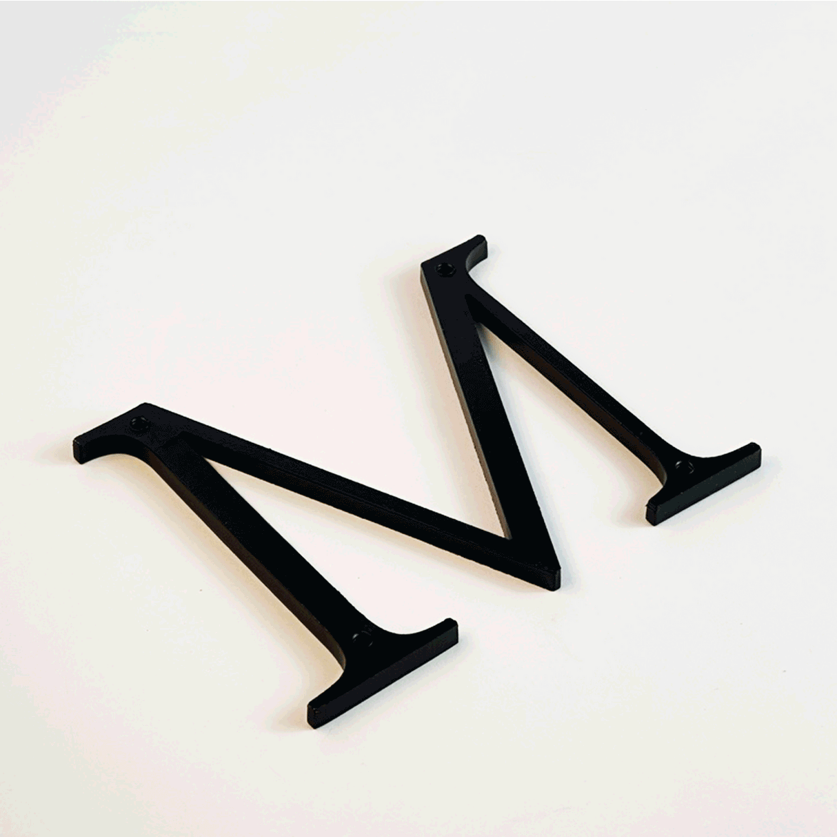 Orbital Brushed Bronze Sign Letters & Numbers