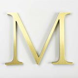 Brushed solid BAA & BABA certified brass division 10 architectural sign letter