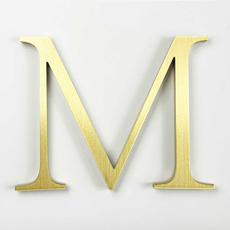 Brushed Brass Sign Letters & Numbers