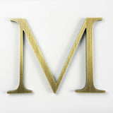 Lightly aged solid BAA & BABA certified brass division 10 architectural sign letter