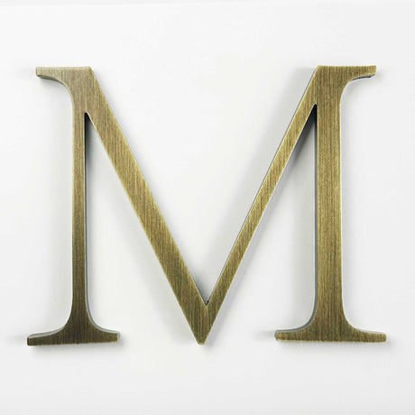 Aged Brass Sign Letters & Numbers