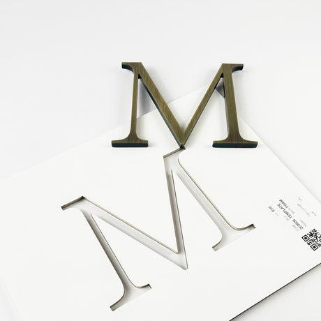 Aged Brass Sign Letters & Numbers