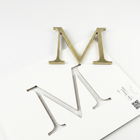 Lightly Aged Brass Sign Letters & Numbers