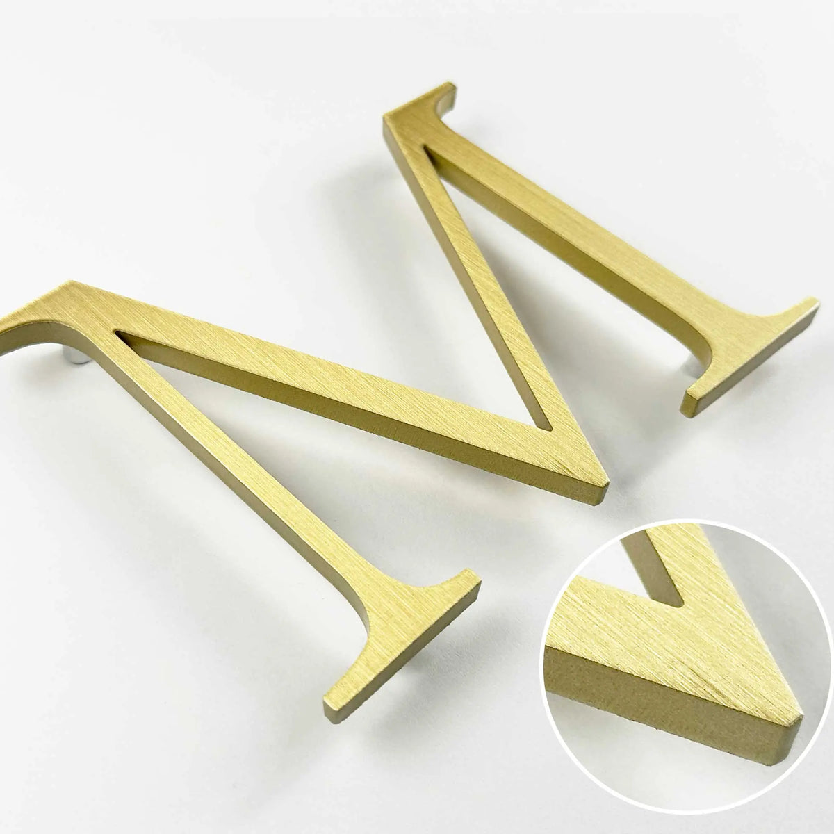 Brushed Solid Brass Letters | Built-to-Spec | Lifetime Guarantee ...