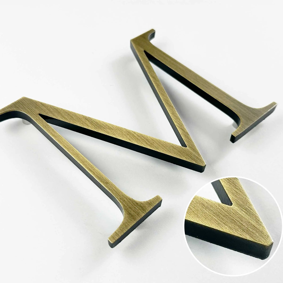 Lightly Aged Brass Letters | Built-to-Spec | Lifetime Guarantee – Signs ...