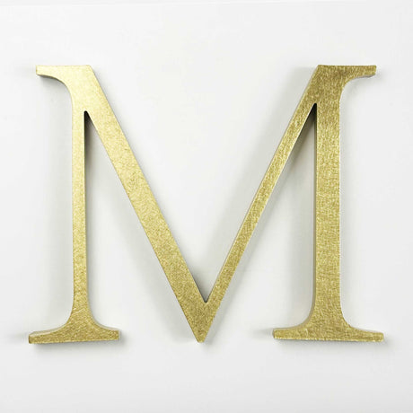 Orbital Brushed Brass Sign Letters & Numbers