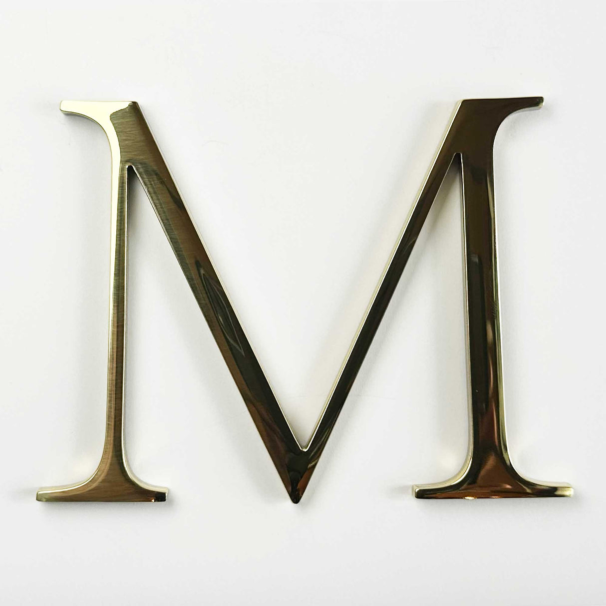 Polished solid BAA & BABA certified brass division 10 architectural sign letter
