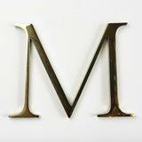 Polished solid BAA & BABA certified brass division 10 architectural sign letter