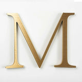 Horizontally brushed solid bronze division 10 architectural sign letter