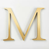 Vertically brushed solid BAA & BABA certified bronze division 10 architectural sign letter